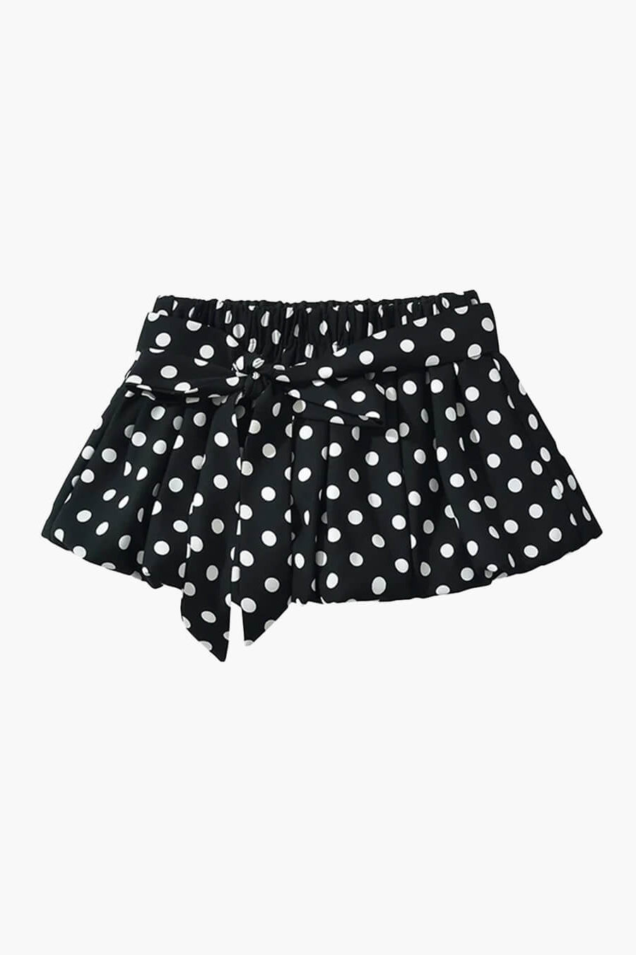 ZEYA - Jenny Polka Dot Elastic Waist Mini Skirt