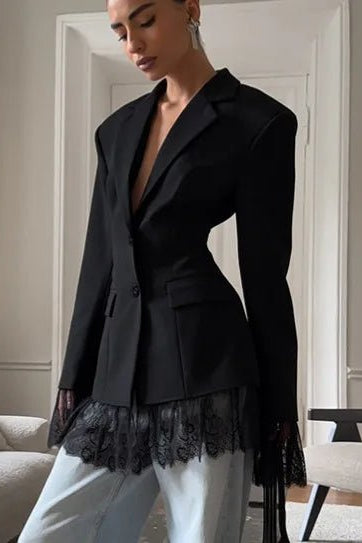 ZEYA - Joanne Blazer with Lace Details