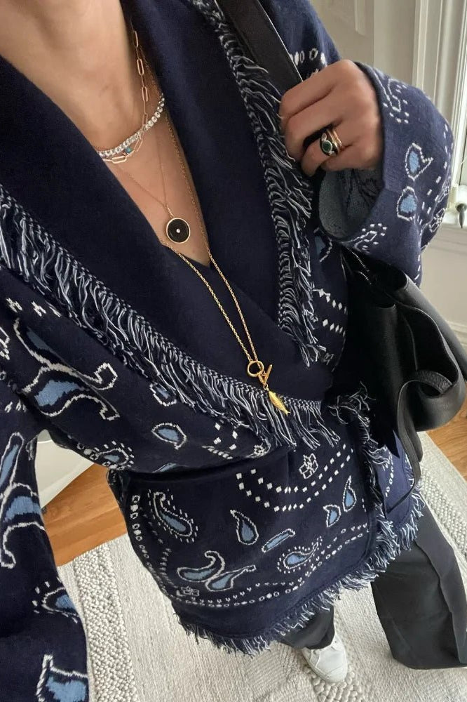 ZEYA - Judy Fringed Long Cardigan