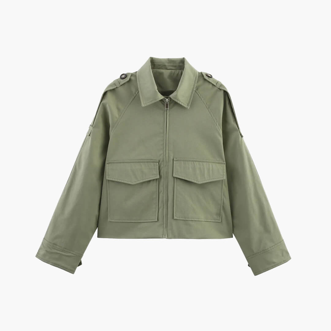 ZEYA - Juliana Cropped Trench Jacket