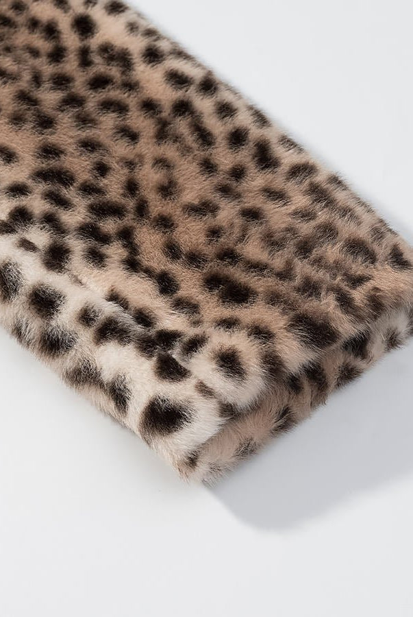 ZEYA - Katie Leopard Faux Fur Cropped Jacket