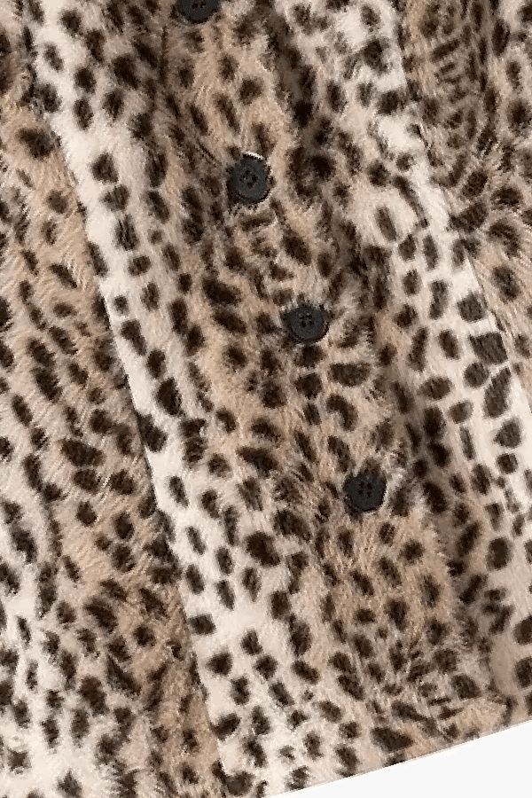 ZEYA - Katie Leopard Faux Fur Cropped Jacket