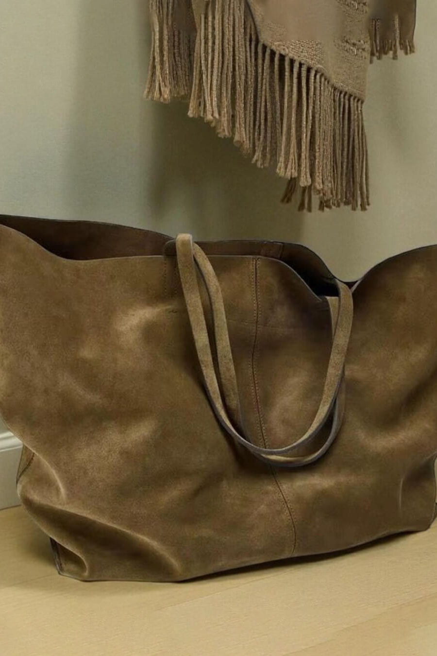 ZEYA - Keira Large Suede Tote Bag