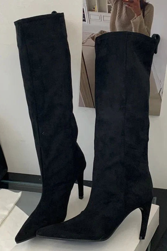 ZEYA - Kendra Suede Knee High Boots