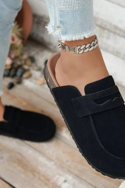 ZEYA - Klea Cork Suede Mules