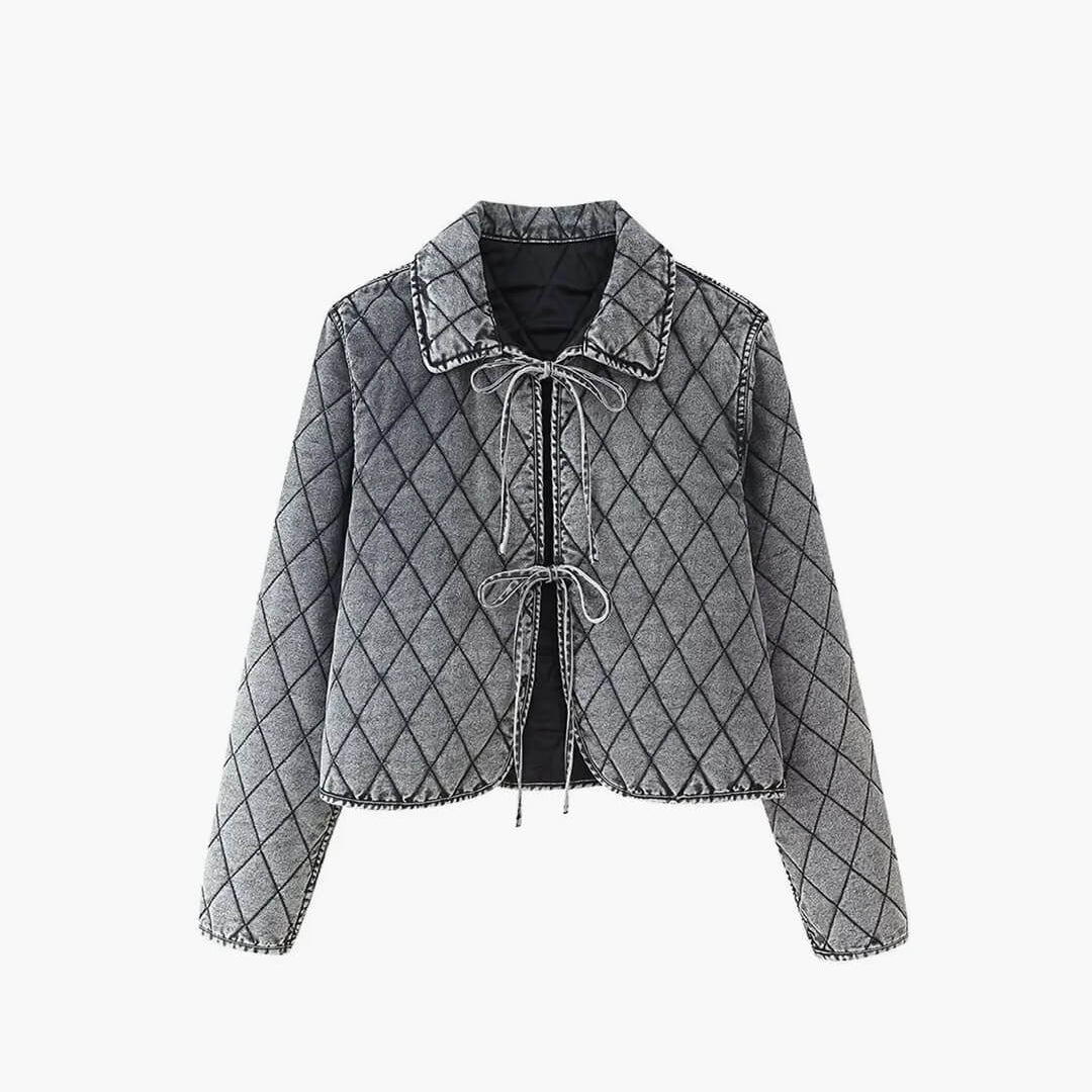 ZEYA - Lana Denim Jacket with Lace Design