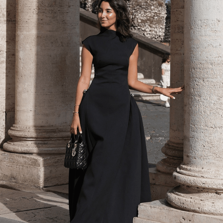 ZEYA - Lia Mock Neck Maxi Dress