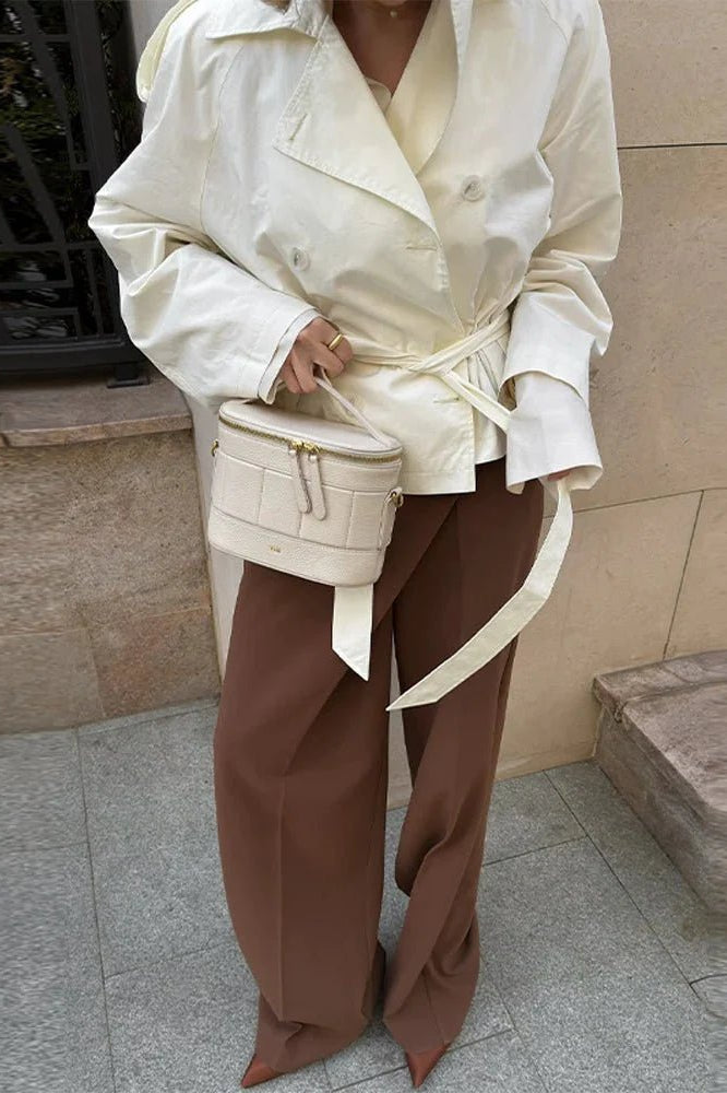 ZEYA - Linda Stand Collar Trench Coat