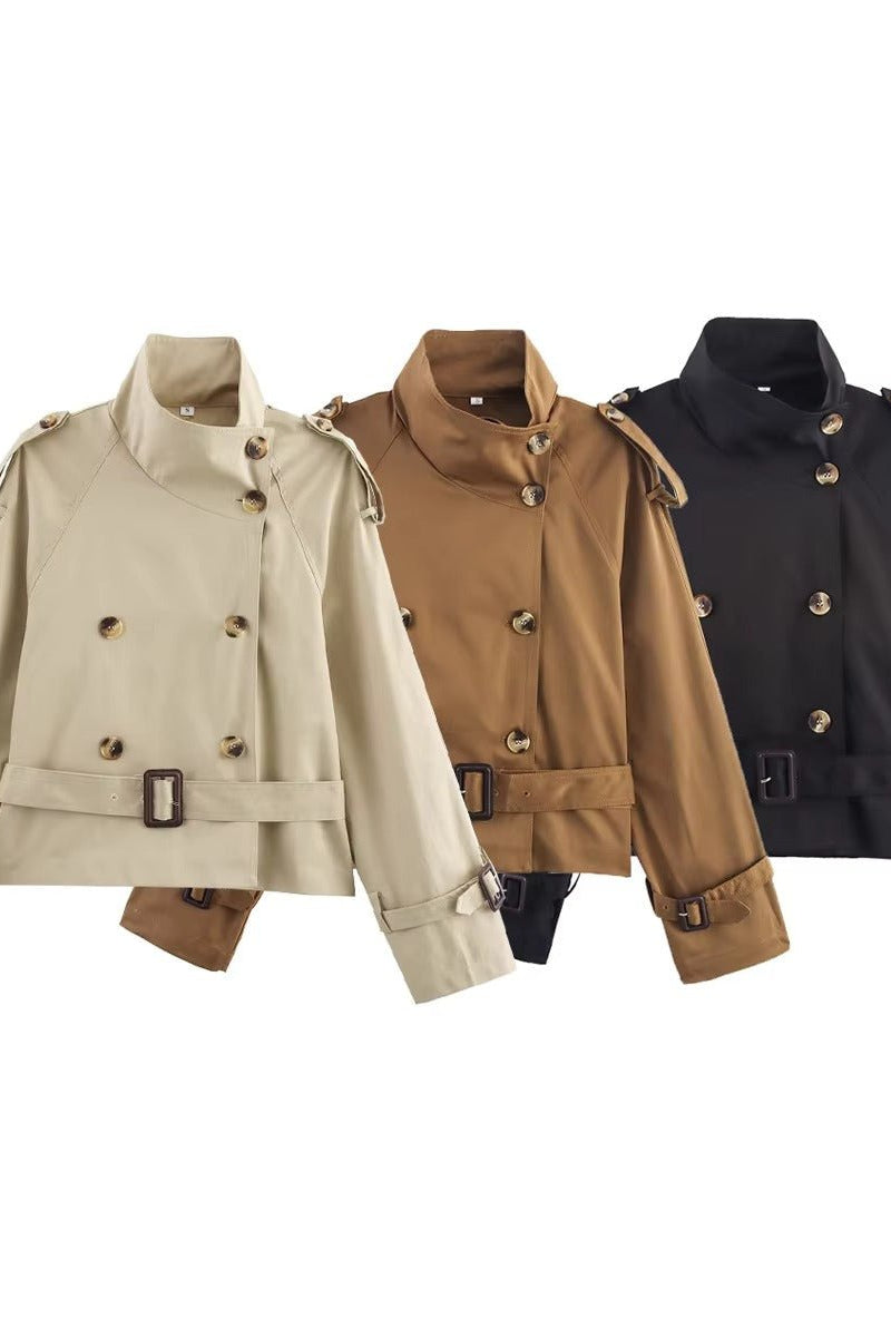 ZEYA - Lisa Cropped Trench Coat