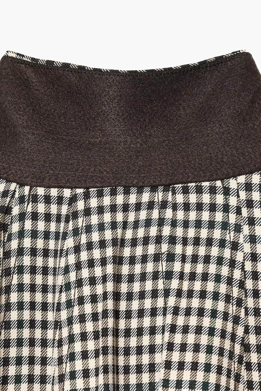 ZEYA - Lisa High Neck Checked Bomber Jacket