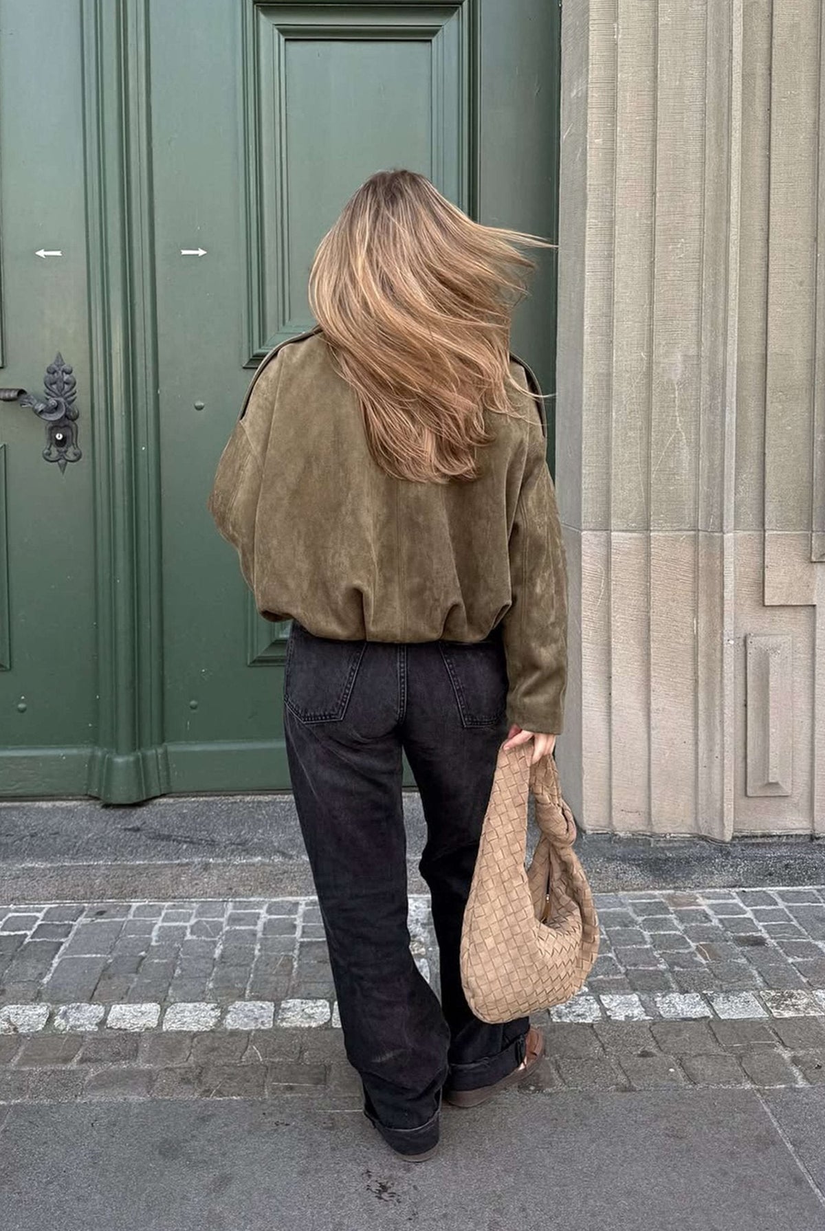 ZEYA - Lori Suede Bomber Jacket