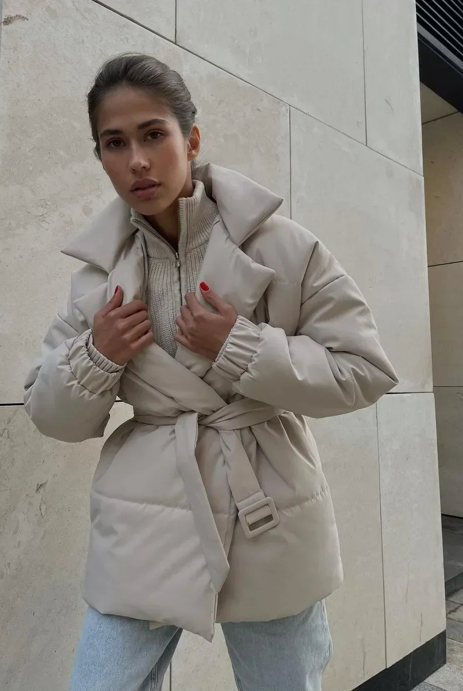 ZEYA - Lou Belted Puffer Jacket