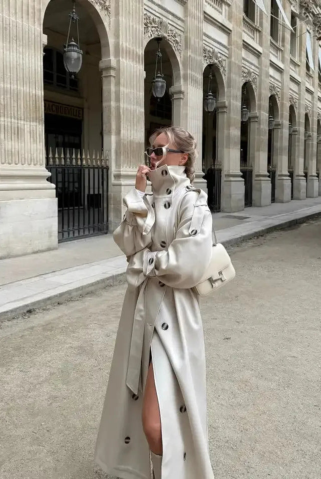 ZEYA - Lucy Long Belted Trench Coat
