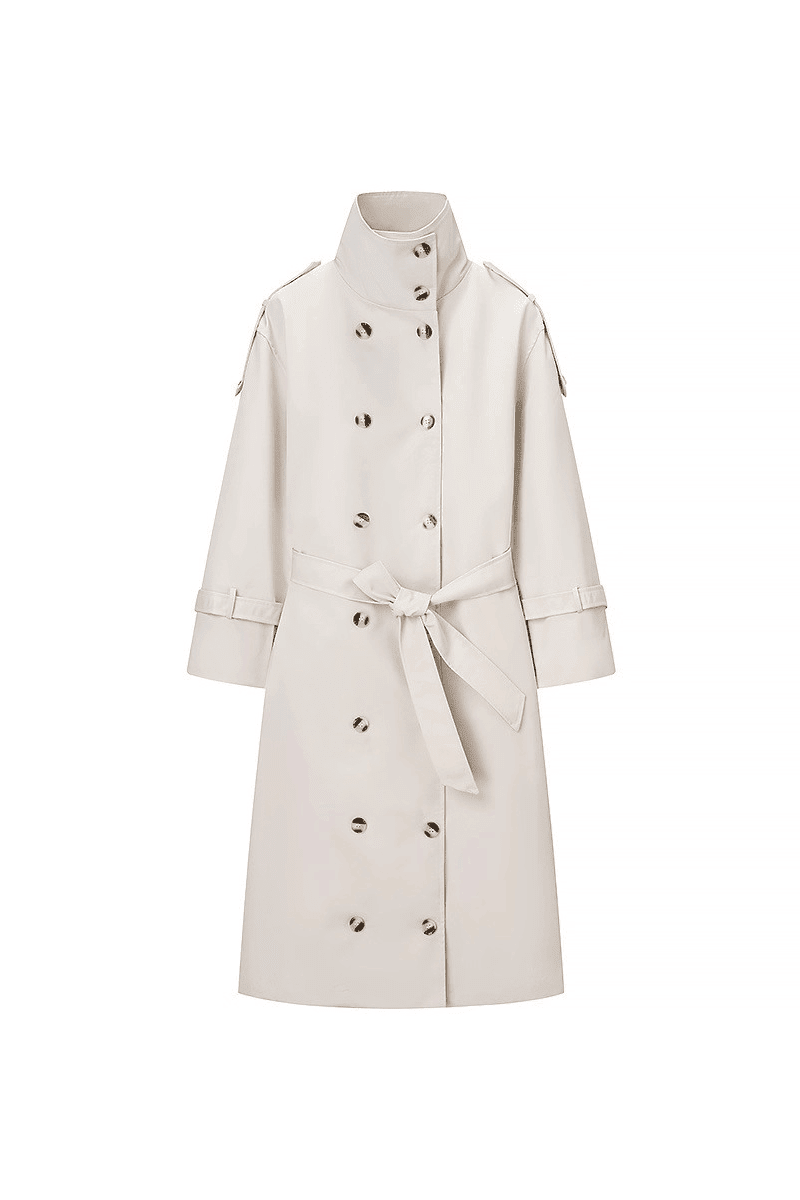 ZEYA - Lucy Long Belted Trench Coat