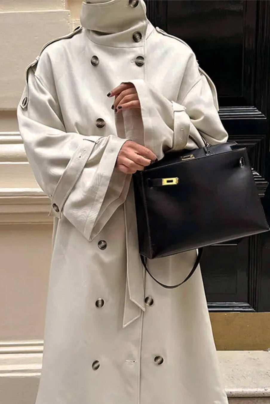 ZEYA - Lucy Long Belted Trench Coat