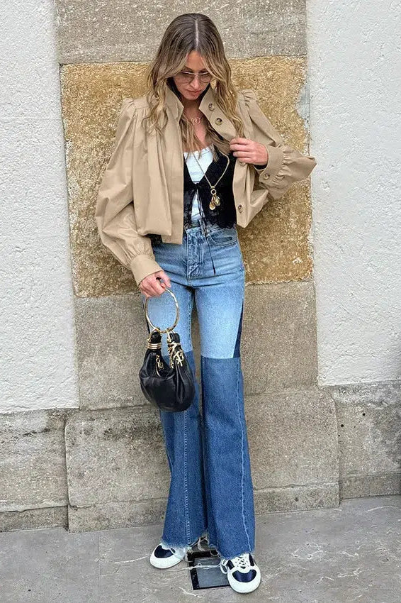 ZEYA - Margot Cropped Pleated Jacket