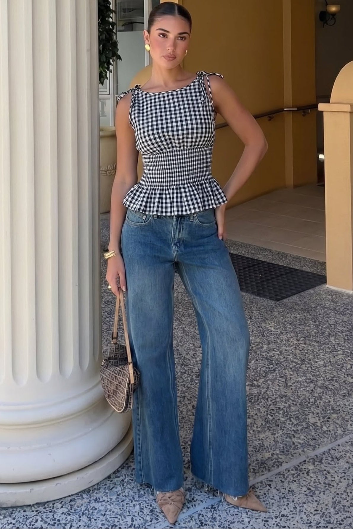 ZEYA - Margot Plaid Sleeveless Top