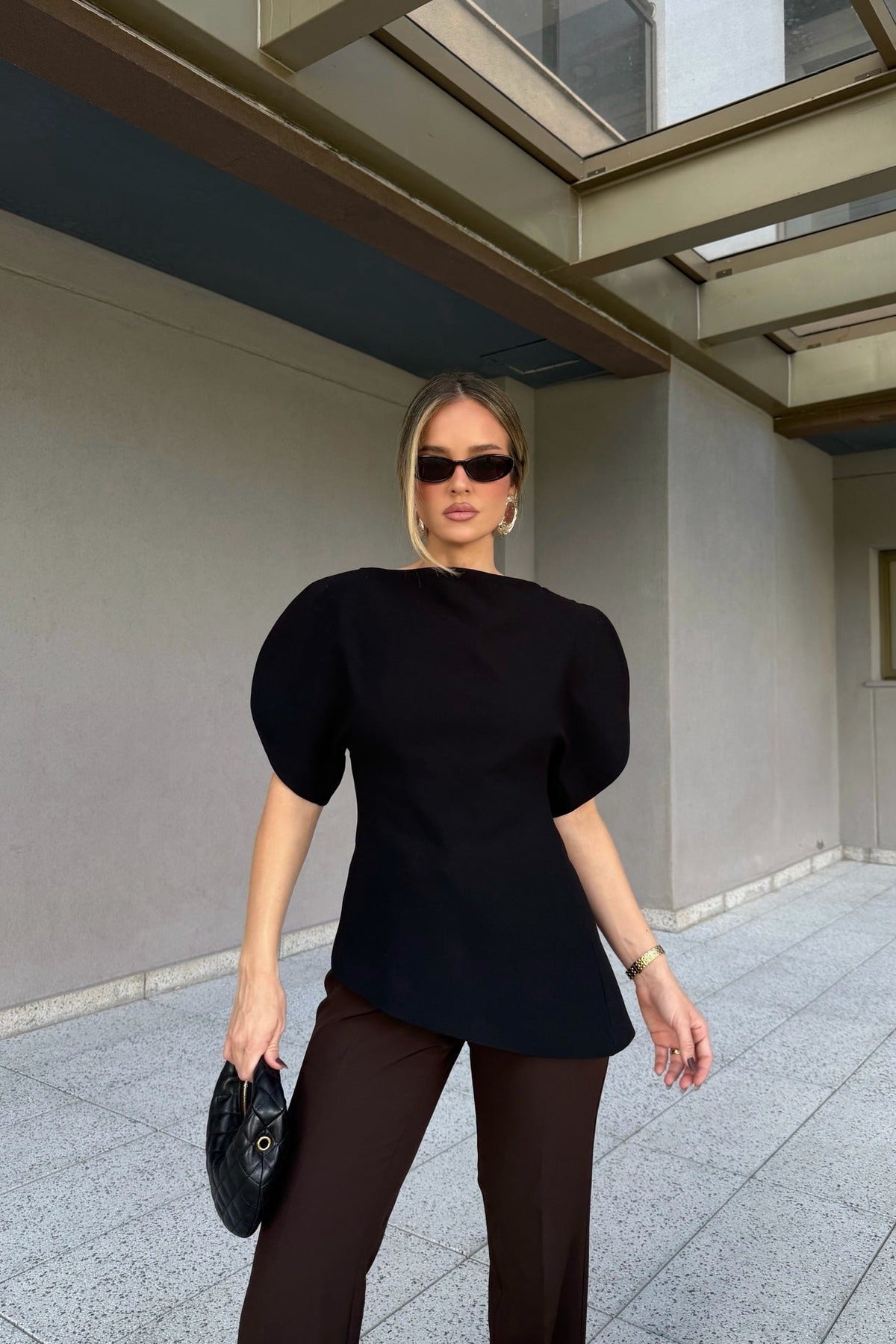 ZEYA - Margot Tricot Balloon Sleeve Top