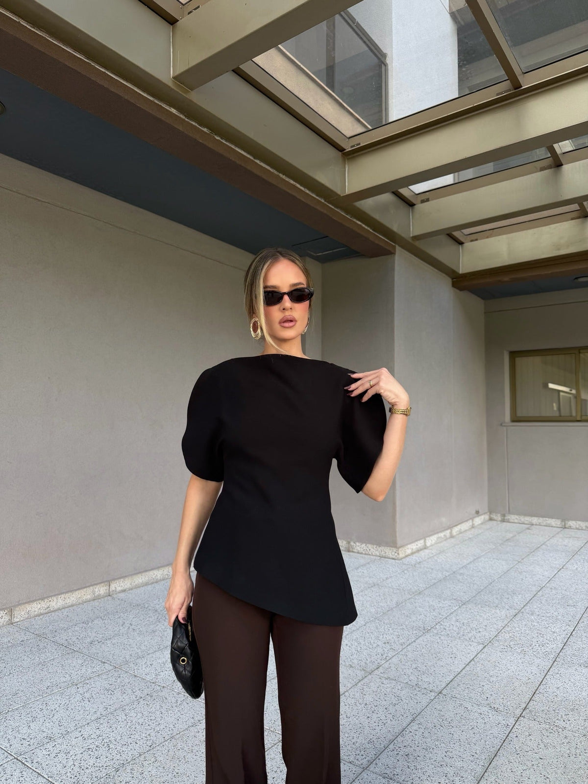 ZEYA - Margot Tricot Balloon Sleeve Top