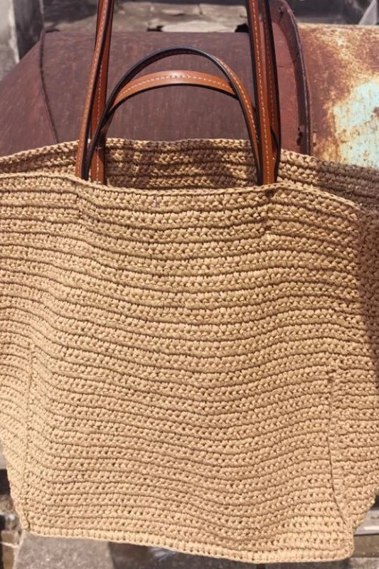 ZEYA - Margot Woven Straw Tote