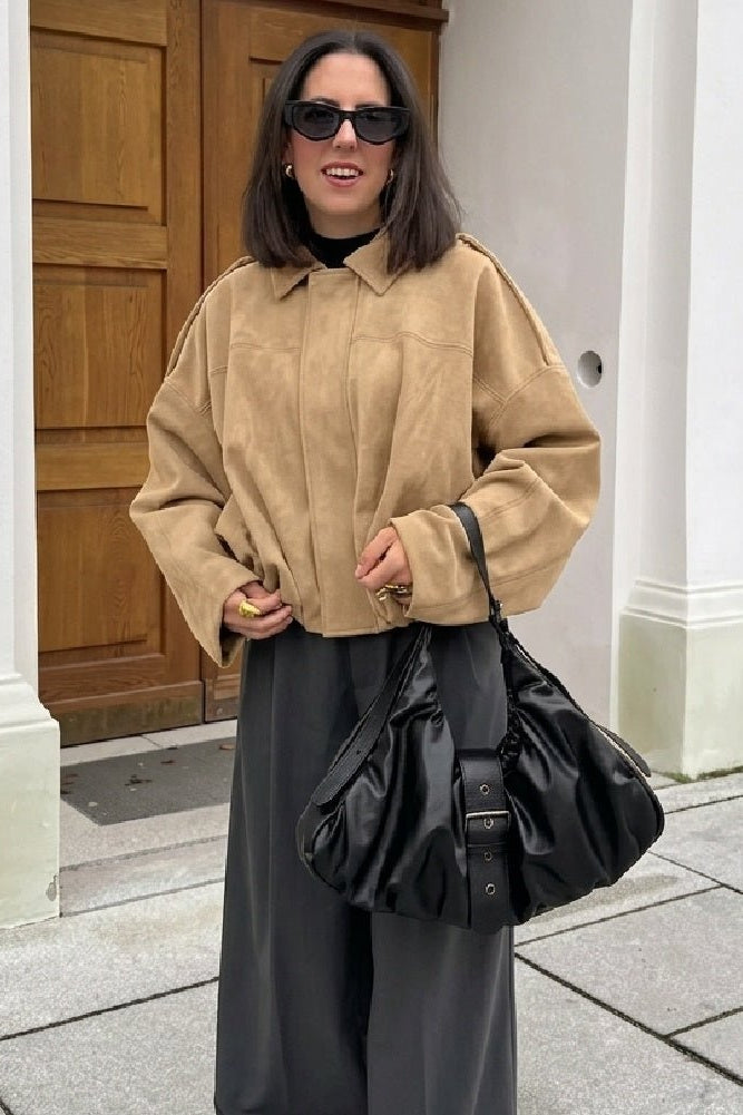 ZEYA - Mia Suede Oversized Zip Jacket