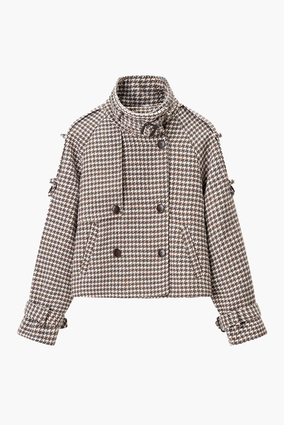 ZEYA - Mila Plaid Trench Coat