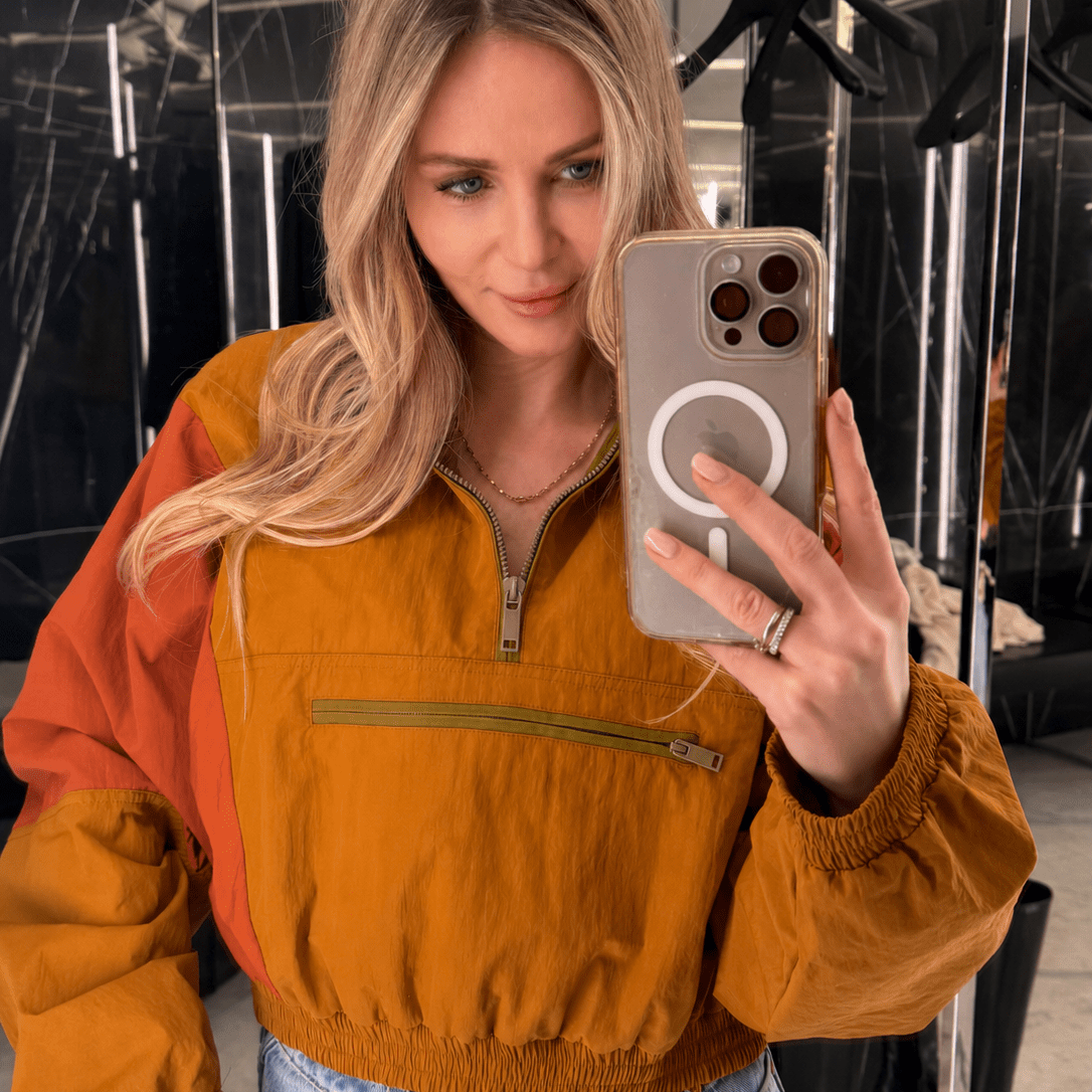 ZEYA - Miranda Half-Zip Windbreaker Jacket