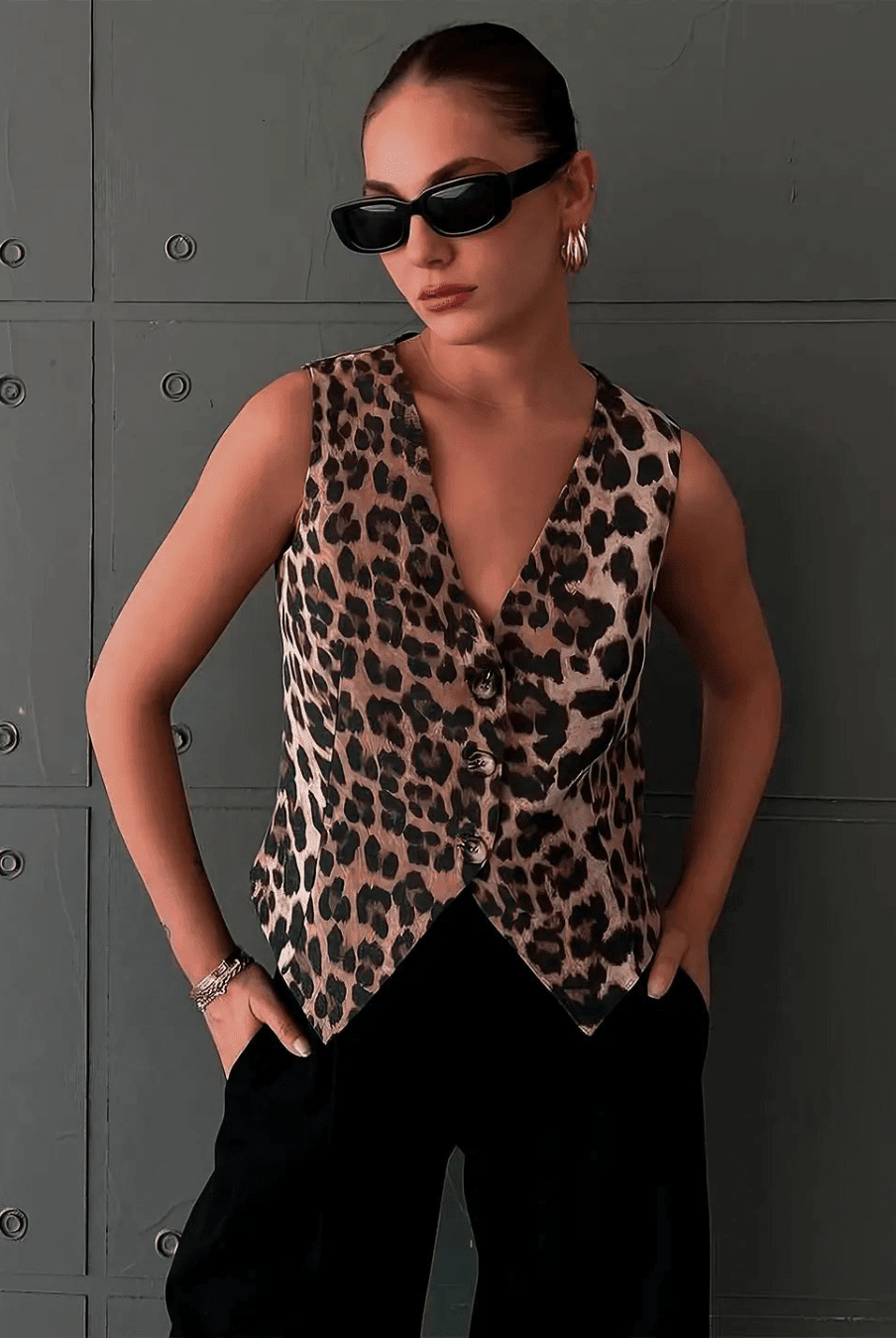 ZEYA - Monica Leopard Print Vest