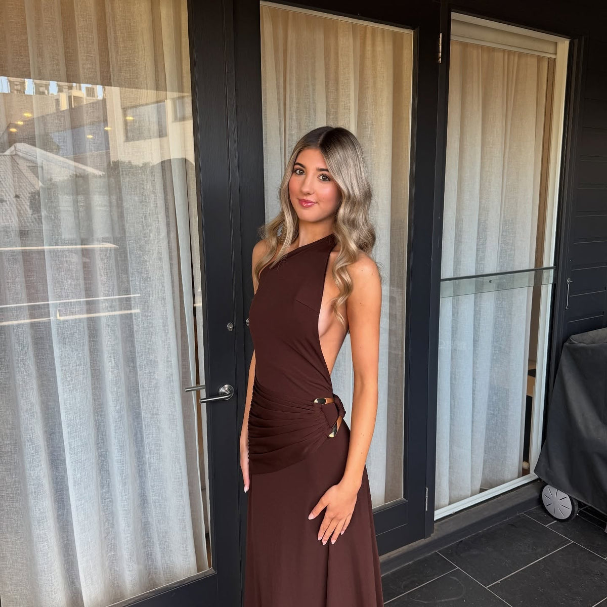 ZEYA - Nala One-Shoulder Bodycon Maxi Dress
