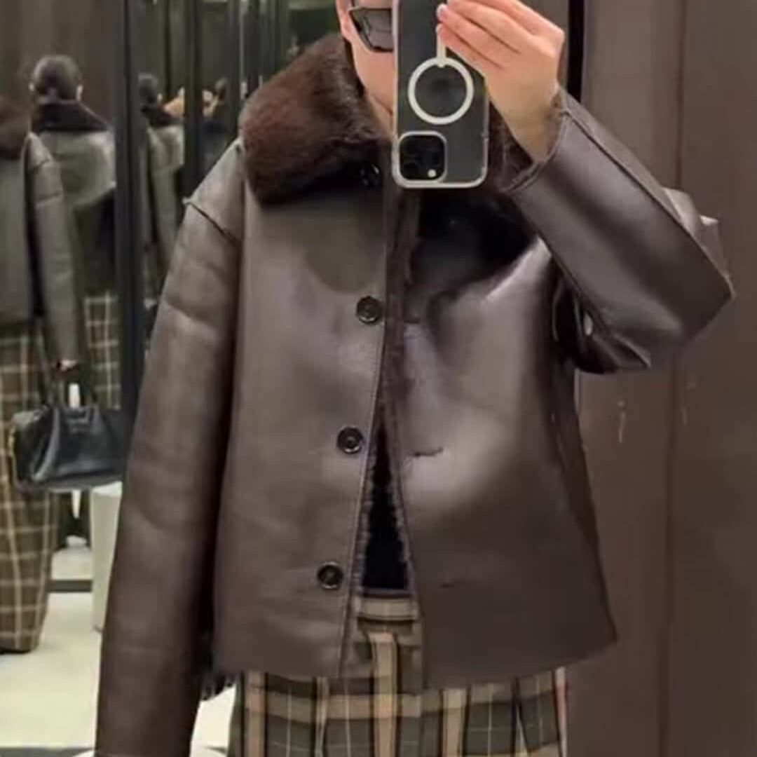 ZEYA - Naomi Reversible Faux fur Leather Jacket