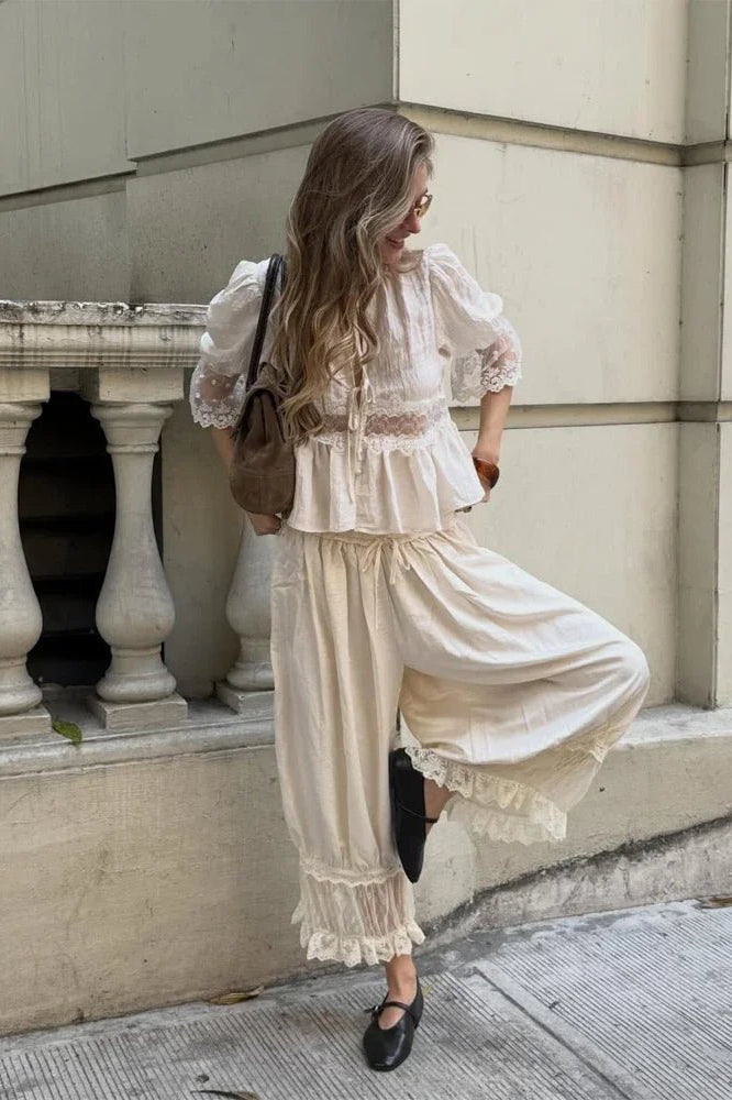 ZEYA - Natasha Lace Lantern Suit