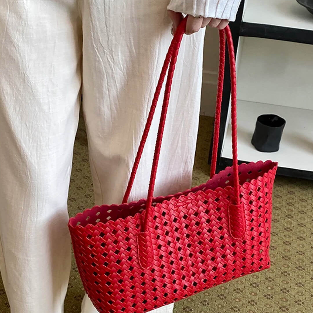 ZEYA - Nicole Woven Straw Tote