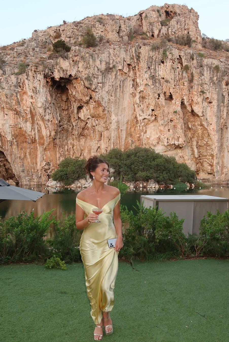 ZEYA - Ophelia Offshoulder Satin Maxi Dress
