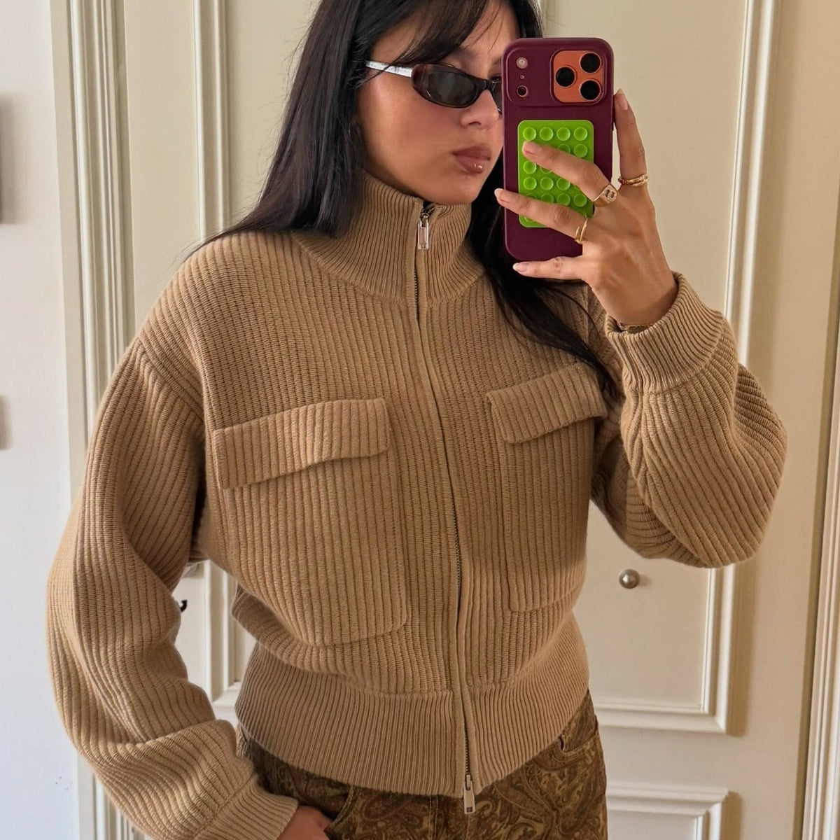 ZEYA - Penelope Ribbed Knit Cardigan