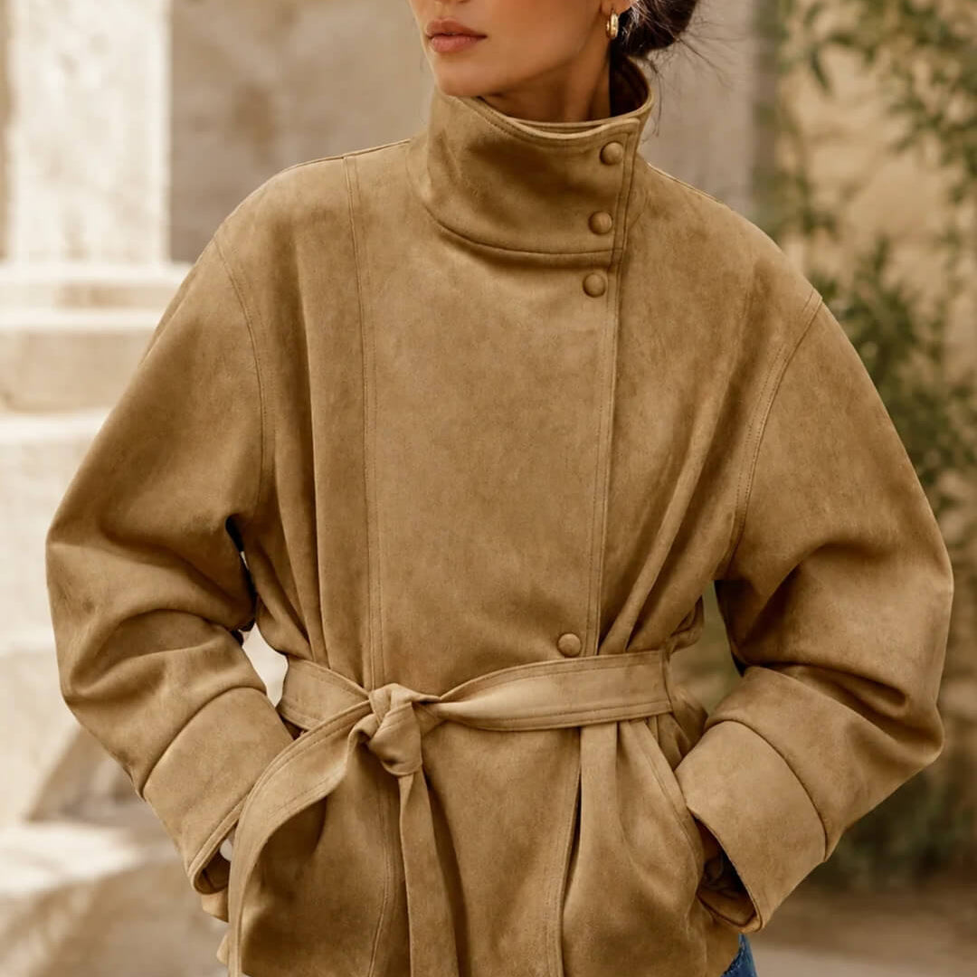 ZEYA - Rebecca Lace-Up Suede Jacket