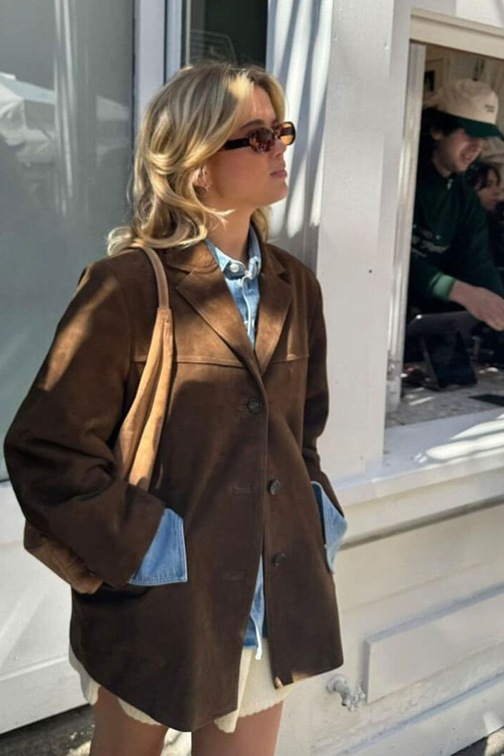 ZEYA - Reva Faux Suede Blazer