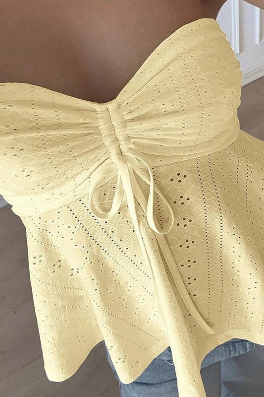 ZEYA - Rosalie Eyelet Bandeau Top