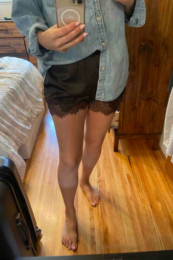 ZEYA - Rosaline Satin Shorts