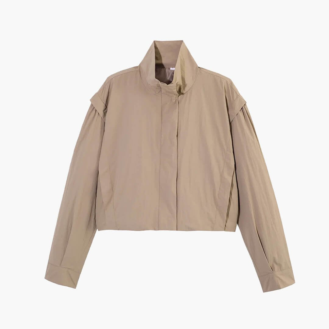 ZEYA - Roxana High Collar Cropped Jacket