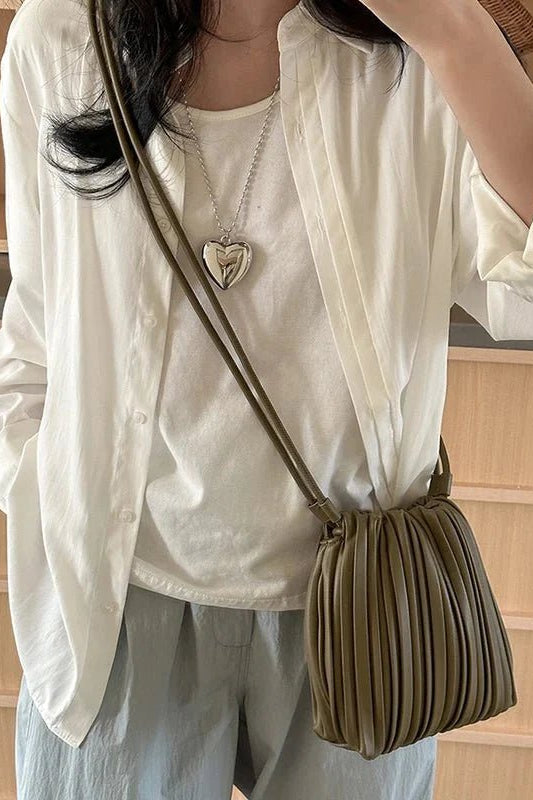 ZEYA - Sadie Pleated Mini Crossbody Bag