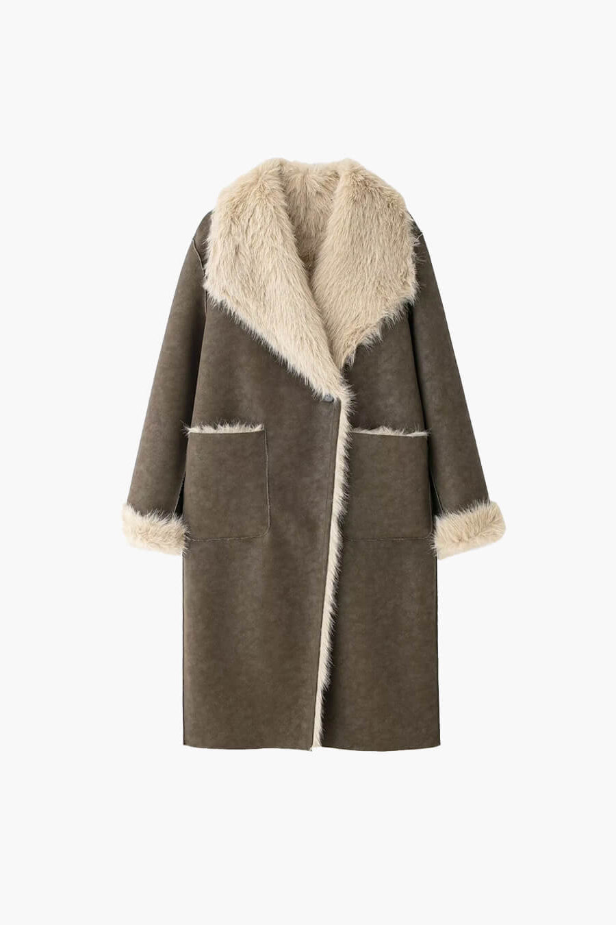 ZEYA - Sierra Faux Fur Suede Long Coat