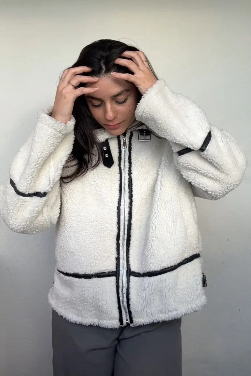 ZEYA - Valentina Boucle Bomber Jacket