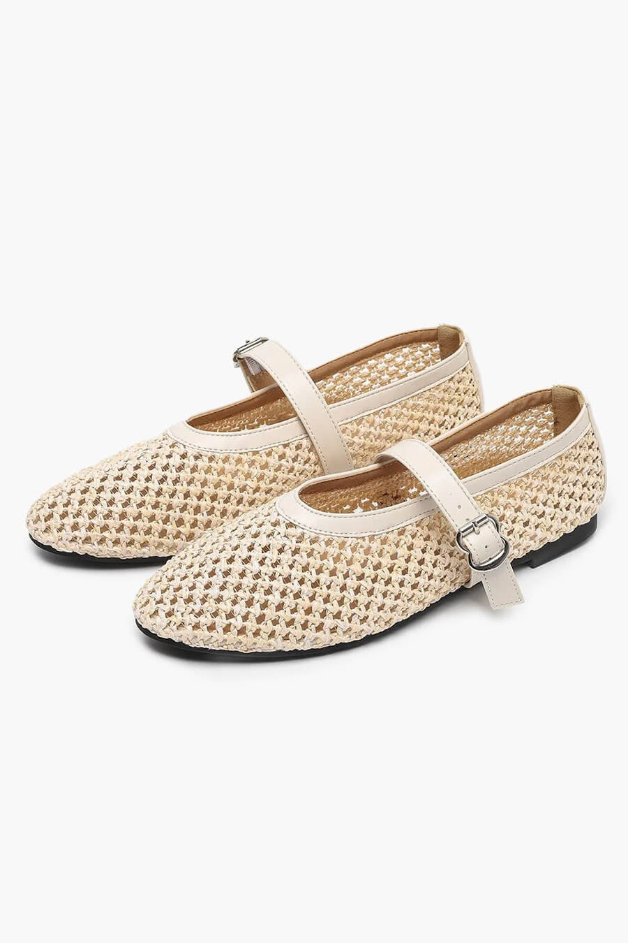 ZEYA - Veda Hollow Weave Mary Jane Flats