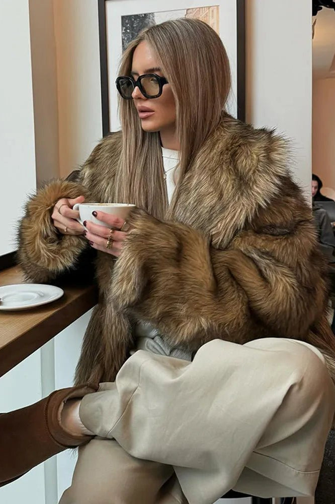 ZEYA - Vivian Oversized Faux Fur Coat