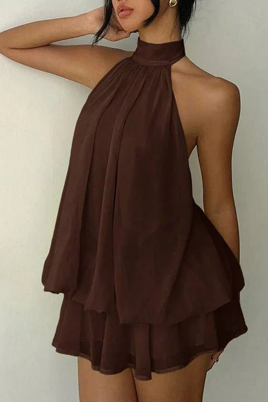 ZEYA - Viviana Halter Backless Mini Dress