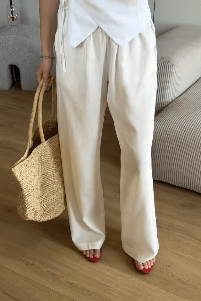 ZEYA - Vivienne Handwoven Rattan Tote