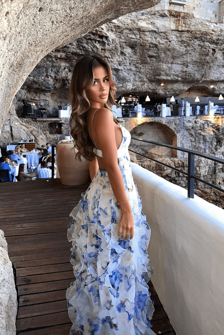 ZEYA - Winnie Floral Ruffle Maxi Dress
