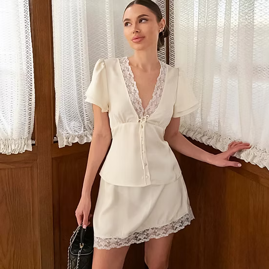 Greta Satin Button Blouse