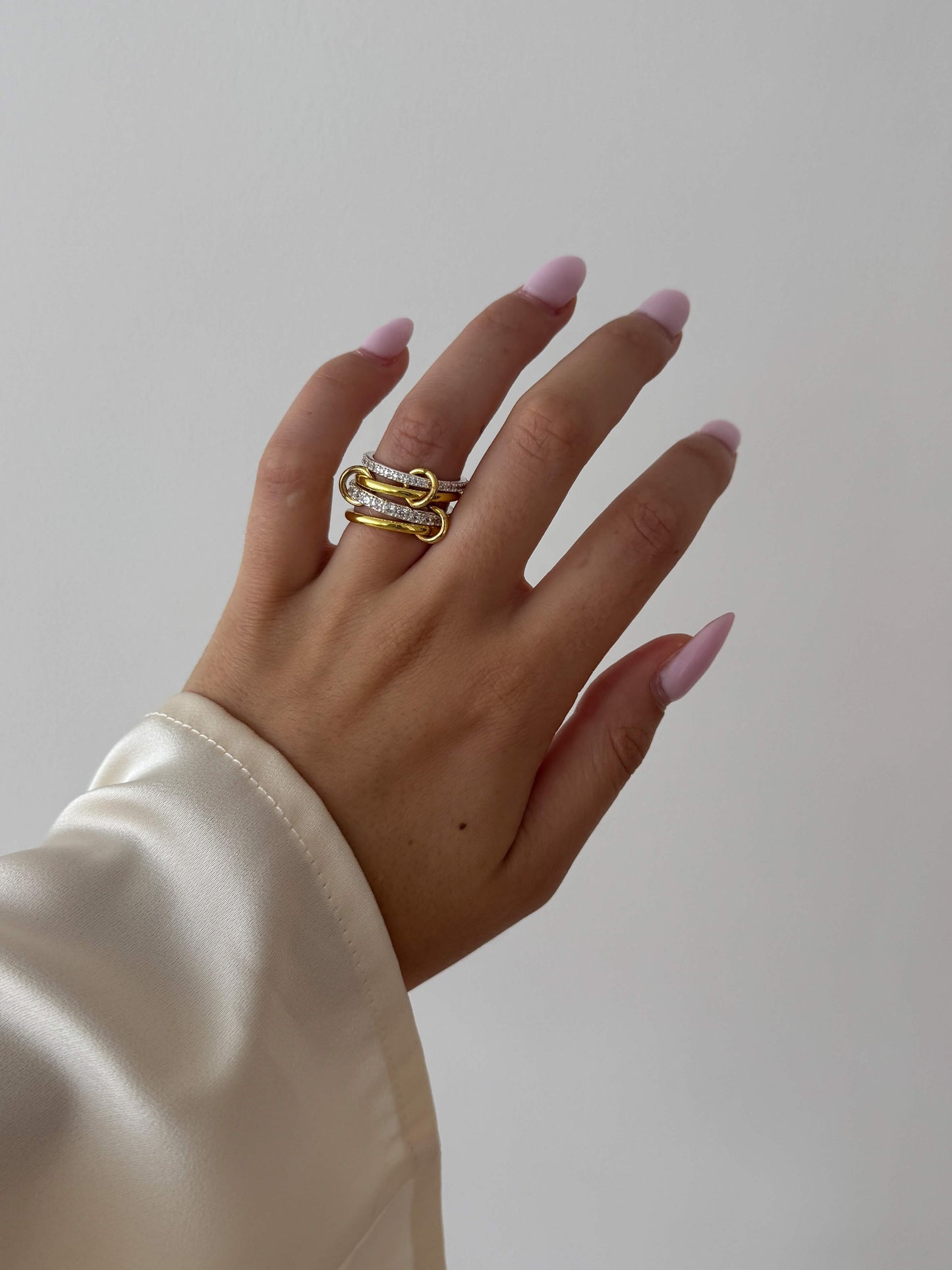 Bague Empilée Ramona en Strass