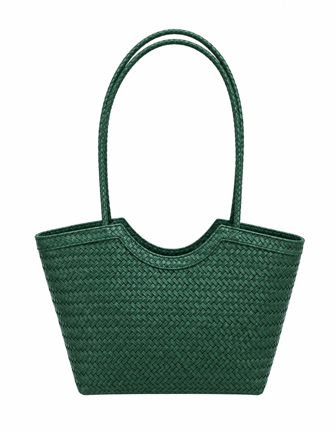 Leona Woven Faux Leather Bag